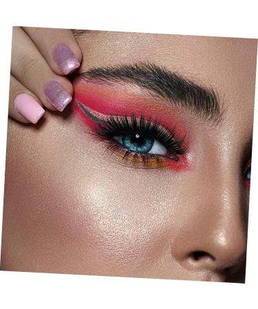 WOFASHPURET False Eyelashes 4 Pairs False Eyelashes Eye Makeup Sticker glitter eye shadow stick on eyeliner eye line sticker bar 4x1.5cm Pink - Buy Online on GoSupps.com