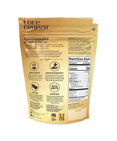 Love Crunch Organic Dark Chocolate & Hazelnut Butter Granola 10.6 oz (Pack of 6) - Buy Online on GoSupps.com