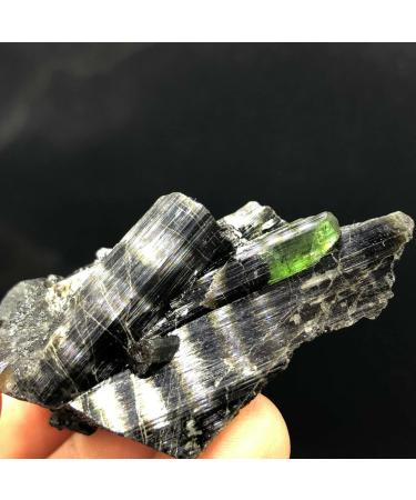 #Crystal Natural Green Tourmaline Specimen #138 JZIGTDEM