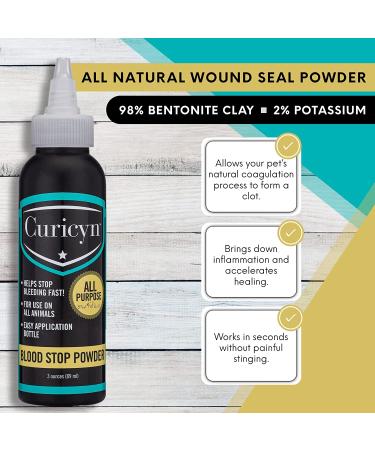 Curicyn Blood Stop Powder 3 oz. - Fast-Acting Wound Care Solution - Buy Online on GoSupps.com