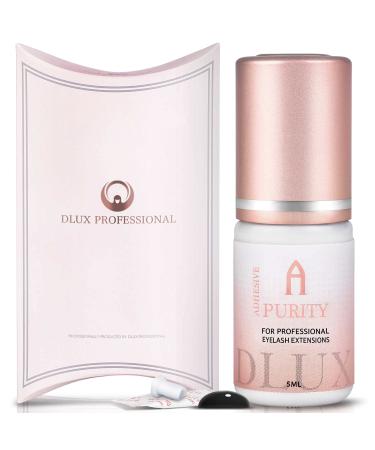 Eyelash Extension Glue for Professionals - 8 Weeks Retention 0.5 Sec Drying Time Latex Free Semi Permanent Individual & Volume Lash Extension Glue PURITY ALPHA