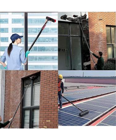 Window Cleaning Pole Water Fed Telescopic Brush Extendable Cleaner Conservatory Roof Suitable For Photovoltaic Panel Cleaning Windows Trucks 35cm Brush Head 6M/21FT - Buy Online on GoSupps.com