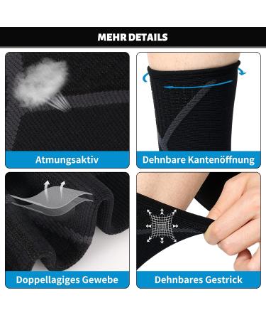 Milaiun Adjustable Ankle Bandage for Men & Women | Comfortable Left & Right Pair | No Straps - Perfect Support for All Activities - Buy Online on GoSupps.com