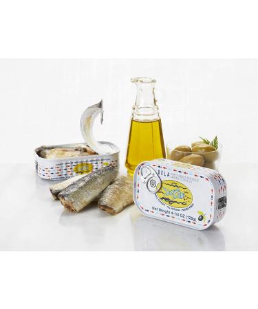 Organic Lightly Smoked Sardines in Olive Oil - Bela-Olhao 4.25oz (12 Pack) with Lemon - Buy Online on GoSupps.com