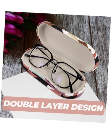 Solustre 3 Sets Glasses Case - Dual Use Travel Organizer & Protector Clipper Jaw Trainer Double-Layer Container with Flocking Cloth - Buy Online on GoSupps.com