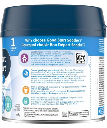 NESTL GOOD START Soothe Baby Formula Powder 0+ Months 550 g 4 Count Packaging May Vary - Buy Online on GoSupps.com