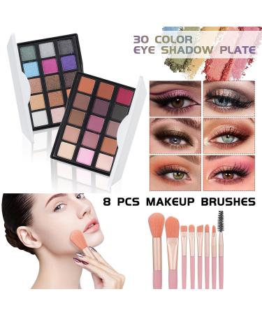 All-in-One Makeup Kit for Teens & Beginners | Eyeshadow Lip Gloss Brushes & More - Buy Online on GoSupps.com