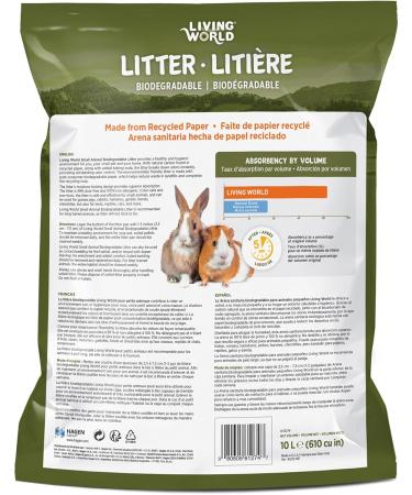Living World 61274 Biodegradable Litter for Small Animals 10L (610-Cubic Inch) - Buy Online on GoSupps.com
