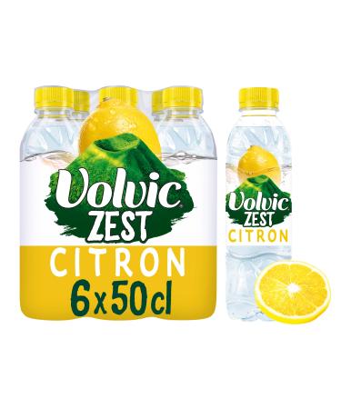 Volvic ZEST Lemon Water Drink Pack of 6 Bottles x 50 cl