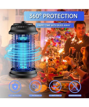 Outdoor Bug Zapper 1600V Electric Mosquito Zapper 19W Electronic Light Bulb Lamp for Outdoor and Indoor(Metal+Plastic) Metal Plastic - Buy Online on GoSupps.com