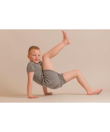 Kaycey Special Needs Clothing: Short Sleeve Popper Vest Bodysuit 9-10 Years Grey - Buy Online on GoSupps.com