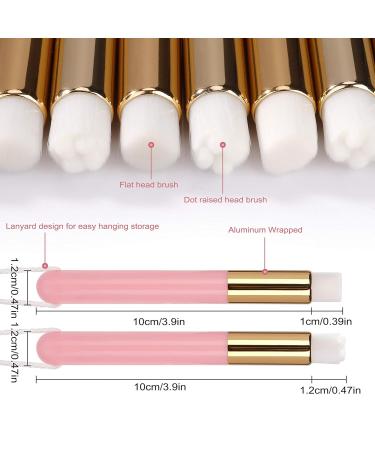 10 Soft Pink Eyelash Shampoo Brushes - Clean & Remove Eyelash Extensions | Gentle Facial & Pore Cleaning Tools - Buy Online on GoSupps.com