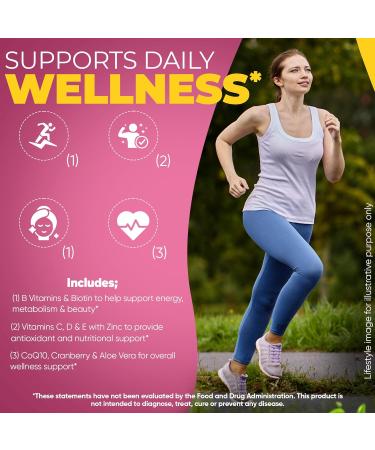 DANEEN Daily Multivitamin for Women - 36 Essential Ingredients - 90 Tablets - Vitamins for Women Multivitamin for Overall Wellness - Buy Online on GoSupps.com