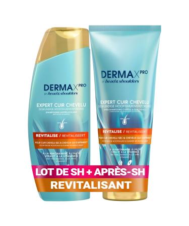 Head & Shoulders DERMAxPRO by Head & Shoulders REVITALIZE Anti-Dandruff Shampoo & Conditioner for Hair Regrowth Niacinamide, Aloe Vera & Vitamin E Dry Scalp