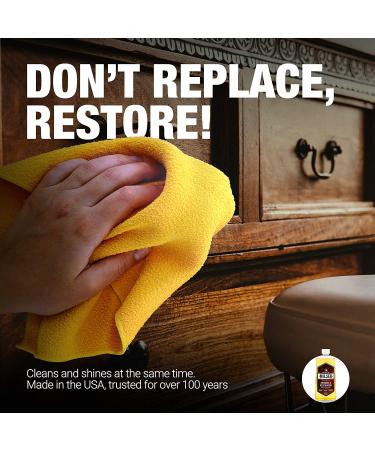 Milsek Antique Restoration Polish w/ Lemon Oil & Microfiber Towel 12oz - ART-1 Cleaner & Cloth - Buy Online on GoSupps.com