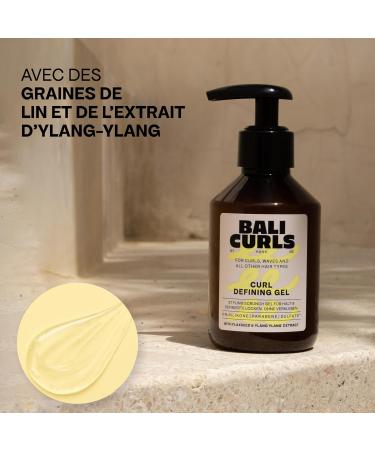 BALI CURLS Curl Defining Gel - Bouclant d finissant aux extraits de graines de lin et d'ylang-ylang - Gel bouclant v g talien pour des boucles souples et d finies - 150ml - Buy Online on GoSupps.com