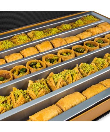 Premium Baklava Assortment with Honey 44 pcs | 820g (1.8 lbs) - Delicious Mediterranean Treats - Buy Online on GoSupps.com