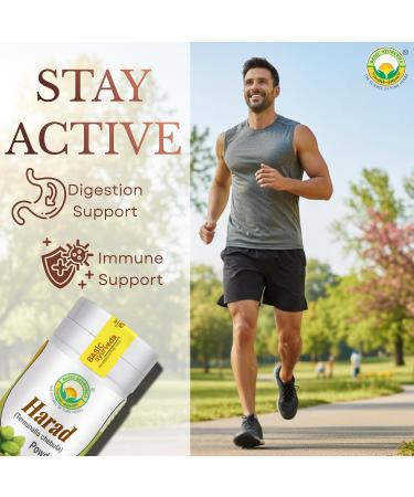 BASIC AYURVEDA Haritaki (Harad) Powder | 3.53 Oz (100g) | Supports Digestion & Daily Wellness | Pure Ayurvedic Herbal Powder | No Added Colors & Flavors | Non-GMO Gluten-Free & Vegan - Buy Online on GoSupps.com