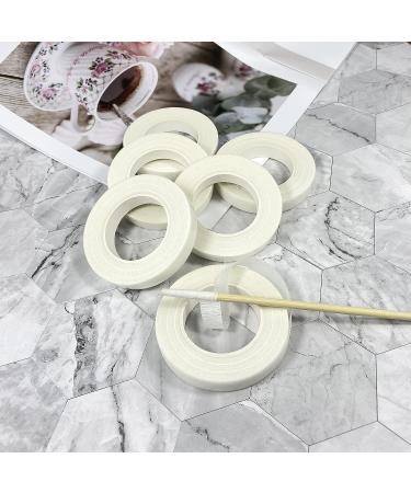 6 Rolls White Floral Tapes for Bouquet Wrapping and Crafts - Wedding Flower Adhesives - Buy Online on GoSupps.com