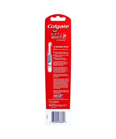 Colgate 360 Optic White Platinum Electric Toothbrush - 4 Replacement Heads Included - Buy Online on GoSupps.com