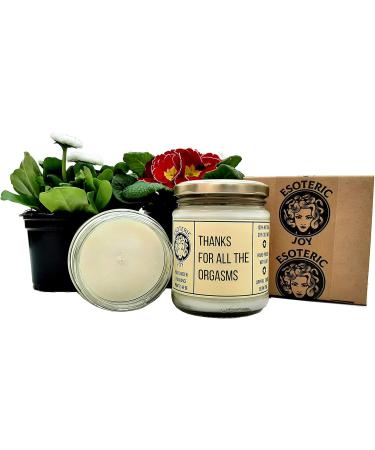Thanks for All The Orgasms - Hand Poured Scented Candle Naughty Funny Unusual Quirky Birthday Anniversary Couples Gift for Him & Her (Chocolate Truffle & Posh Honey) - Buy Online on GoSupps.com