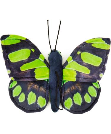 Zappi Co 100% Recycled Plush Malachite Butterfly Toy - Eco Friendly Cuddly Animal for Newborn - 28.5cm Width - Buy Online on GoSupps.com