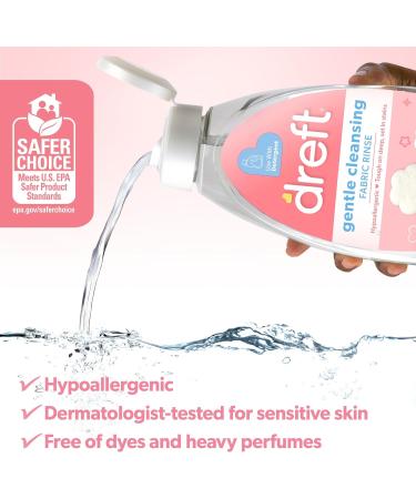 Shop Dreft Baby Gentle Cleansing Fabric Rinse 48 fl oz - Hypoallergenic Dermatologist Tested Odor Remover for Sensitive Skin - International Shipping Available - Buy Online on GoSupps.com