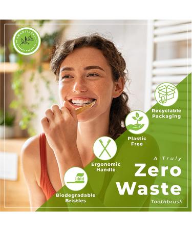 Charcoal Bamboo Toothbrushes (12 Pack) - Extra Soft Bristles for Adults & Kids | Eco-Friendly, Biodegradable, BPA-Free - Buy Online on GoSupps.com