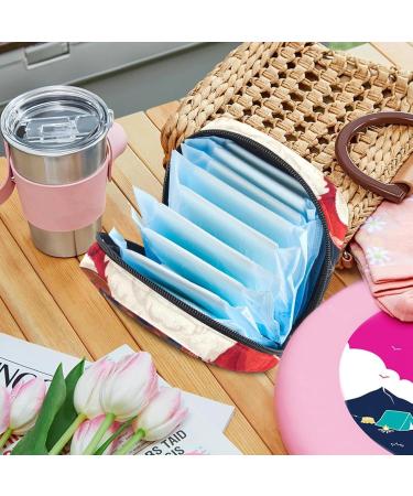 Women's Travel Storage Bag for Menstrual Cup & Makeup - Big Capacity Organizer - Christmas Cheek Pattern - 1 Count - Buy Online on GoSupps.com