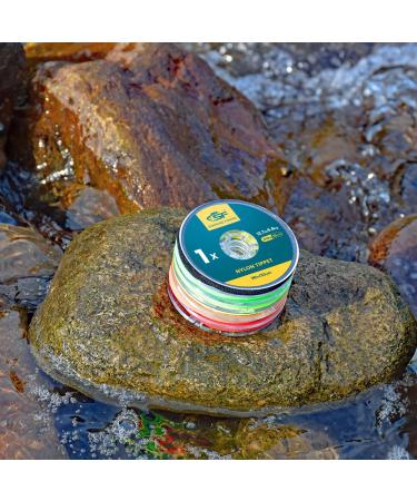 SF Transparent Monofilament Nylon Peak Cord for Fly Fishing | 30m 75m 100m | Includes Coil Holder & Leaders - Best for Trout & Freshwater - Buy Online on GoSupps.com