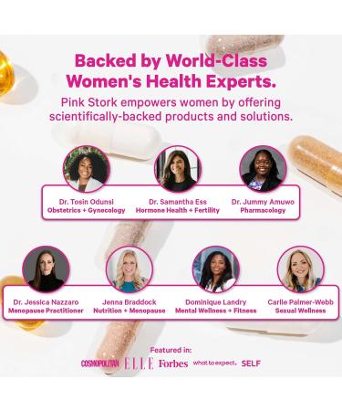 Pink Stork Fertility + Prenatal + Postnatal Gummy Vitamins Full Motherhood Journey Support Multivitamin with Folate B Vitamins Zinc & Biotin Postpartum Essentials - 60 Assorted Fruit Gummies - Buy Online on GoSupps.com