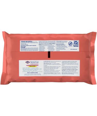 Clorox Scentiva Tahitian Grapefruit Splash Wipes - 75 Count, Pack of 3 | Disinfecting & Cleaning Wipes - Buy Online on GoSupps.com