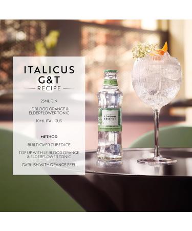 The London Essence Co. Eau tonique orange sanguine et fleur de sureau 24 bouteilles de 200 ml - Buy Online on GoSupps.com