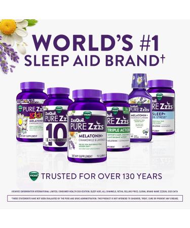 ZzzQuil Pure Zzzs Melatonin Gummies Melatonin 5mg Sleep Aid with Chamomile & Lavender Melatonin Sleep Gummies Sleep Aids for Adults Berry Flavored 60 Sleep Gummies - Buy Online on GoSupps.com