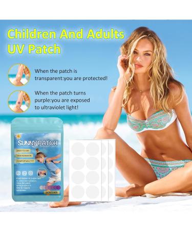 UV Detection Stickers UV Stickers Sunscreen Testing UV Intensity Sweatproof Sunscreen Stickers Reapply Reminder Waterproof Sun Cream Patches UV Stickers Sunscreen Sun Patches for Face - Buy Online on GoSupps.com