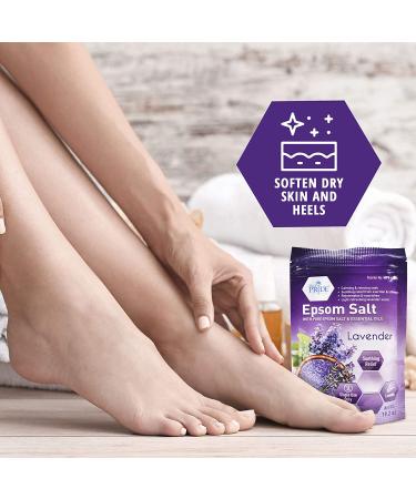 Medpride Epsom Bath Salts with Lavender Essential Oil - Pain Relief & Muscle Recovery Soak - 19.2oz - Buy Online on GoSupps.com