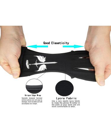 ANIMSWORD Archery Protective Glove - Three-Finger Shooting Gloves for Men & Women - Black Medium - Buy Online on GoSupps.com