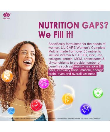 LILICARE Liposomal L-Theanine Gummies & Womens Multivitamin Gummy - Buy Online on GoSupps.com