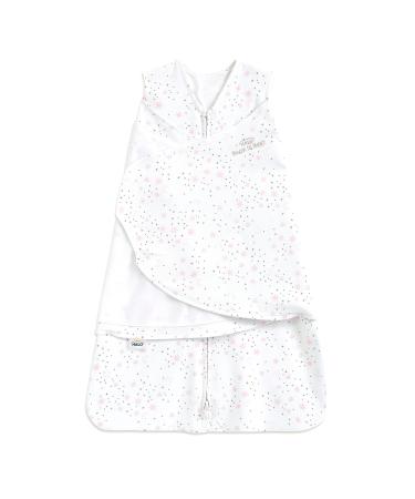 HALO Baby Sleeping Bag Swaddle | 1.5 TOG SleepSack | 100% Cotton Pink Moons Sleeping Sack For Newborn Babies | Easy Zip Access Nappy Change | Wearable Blanket Grow Bag | Boys & Girls 0-3 Months Midnight Moons Pink 0-3 month