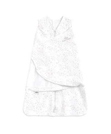 HALO Baby Sleeping Bag Swaddle | 1.5 TOG SleepSack | 100% Cotton Pink Moons Sleeping Sack For Newborn Babies | Easy Zip Access Nappy Change | Wearable Blanket Grow Bag | Boys & Girls 0-3 Months Midnight Moons Pink 0-3 month