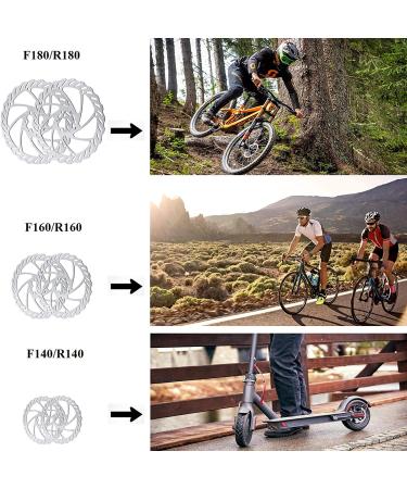 RUJOI Bike Disc Brake Kit - Aluminum Front & Rear Calipers | Full Alloy Levers | 160mm Rotor | Tool-Free Pad Adjuster for Road & Mountain Bikes - Buy Online on GoSupps.com