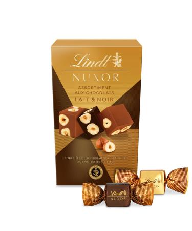 Lindt - NUXOR Cone - Milk and Black Chocolate With Whole Hazelnuts - Crunchy and Fondant, 150g