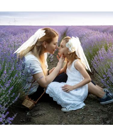 Big Bow French Barrette Hair Clip with Long Tail - Wedding Hair Accessories - Buy Online on GoSupps.com