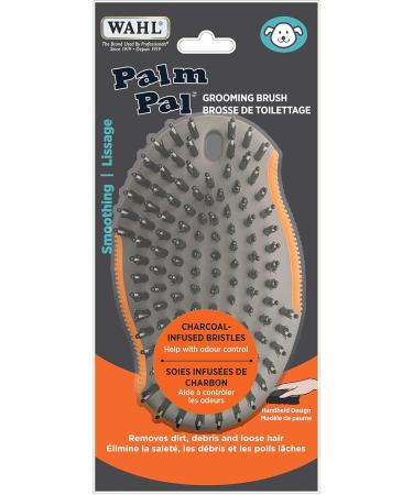 Wahl Canada Palm Pal Dog Grooming Brush Smoothing Dog Brush Dog and Puppy Brush Handheld Dog Brush Charcoal infused bristles - Model 58458 - Buy Online on GoSupps.com