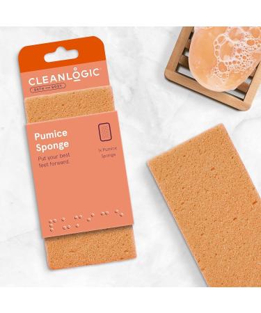 Cleanlogic Pumice Sponge Assorted Colors 6-Pack for Bath and Body - Buy Online on GoSupps.com