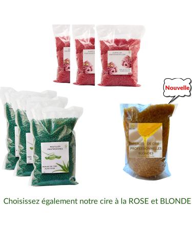  KIC 33 Aloe Vera Wax Bead 1 kg + 500 g Wax Heating Ball Professional Wax Without Strips and Hair Device - Woman and Man for the Whol - Buy Online on GoSupps.com