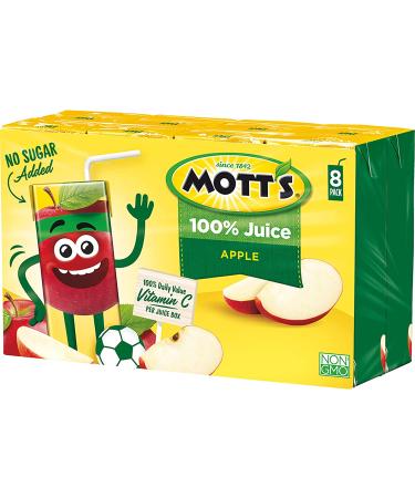 Mott's Original Apple 100% Juice 6.75 Fl Oz (Pack of 8) - Refreshing and Delicious Apple Juice - Buy Online on GoSupps.com