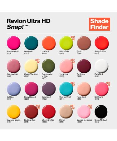 Revlon Ultra HD Snap Nail Polish - Blue My Mind (004) - Long-Lasting Vegan Formula - Quick Drying - One-Coat Full Coverage - 8ml - Buy Online on GoSupps.com