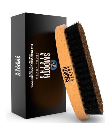 Boar Bristle Beard & Mustache Brush - Beard Brush for Men Perfect for Beard Grooming, Growth & Maintenance - Facial Hair Care Gift