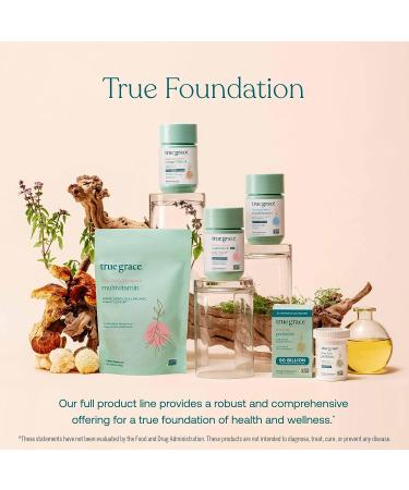 True Grace 40+ Women's Multivitamin with Fermented Minerals, Adaptogens & Mushrooms - Energy, Immune, Bone, Heart Support - 90 Vegan Tablets - Buy Online on GoSupps.com